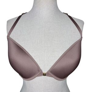 ThirdLove Lace Racerback Bra sz 36C / 38B Taupe Tan Underwire Smooth Cup